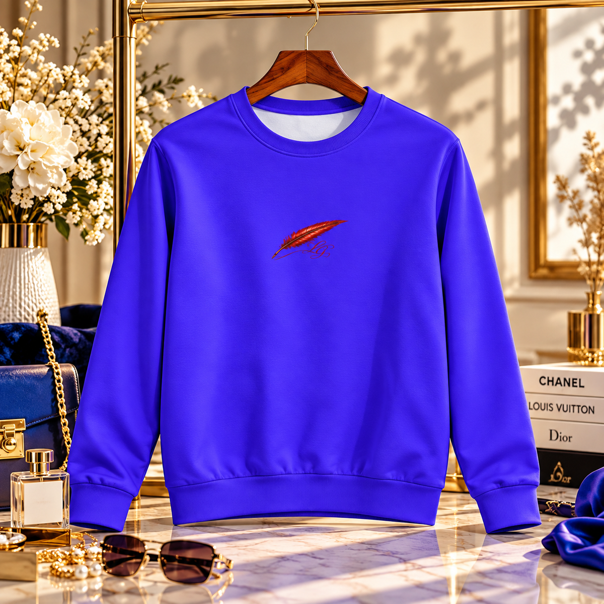 Sweat col rond imprimé pour femme – Style streetwear & confort