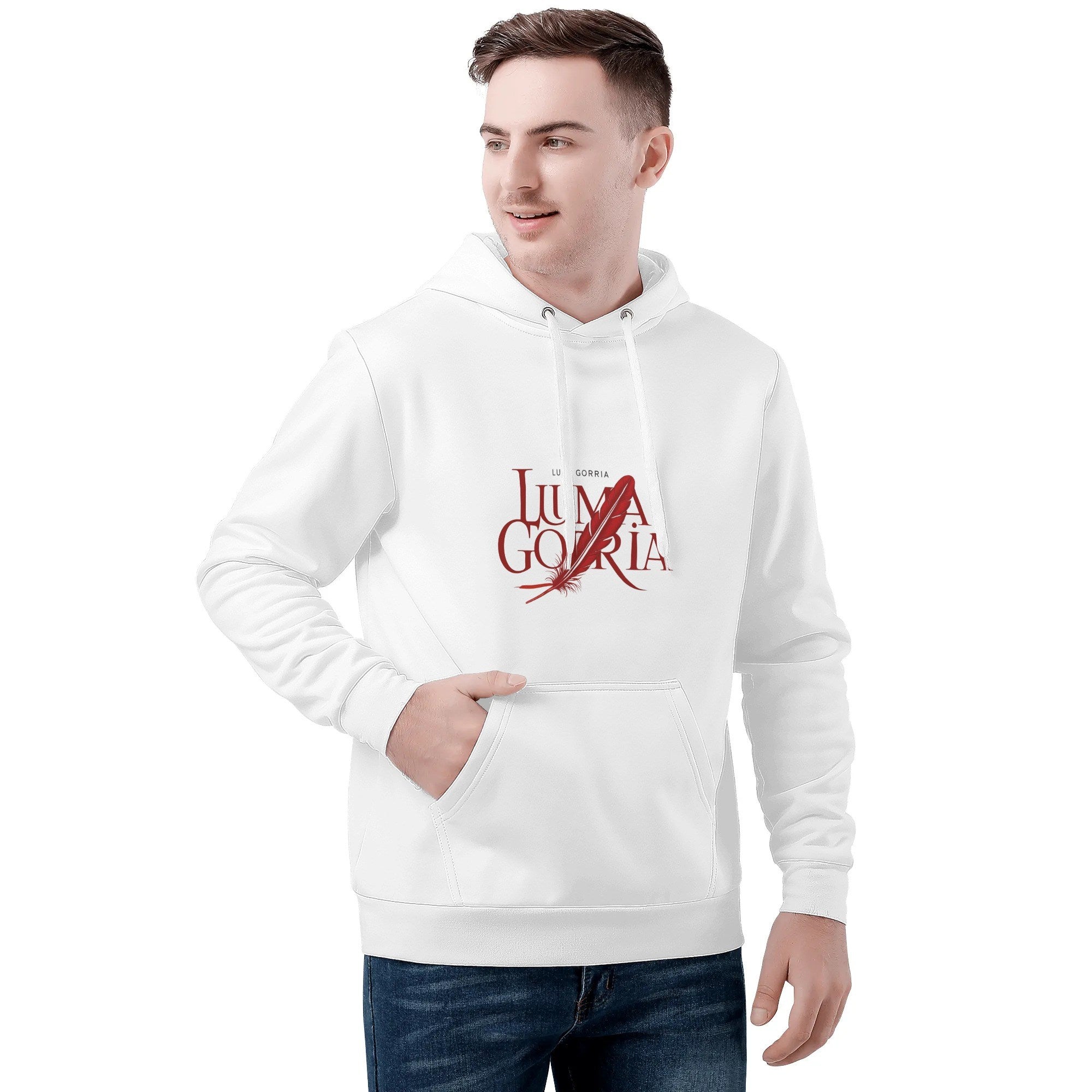 Sweat à capuche homme – Velours chaud, tendance automne-hiver Luma Gorria vetement 47.00 Sweat à capuche homme Luma Gorria vêtement