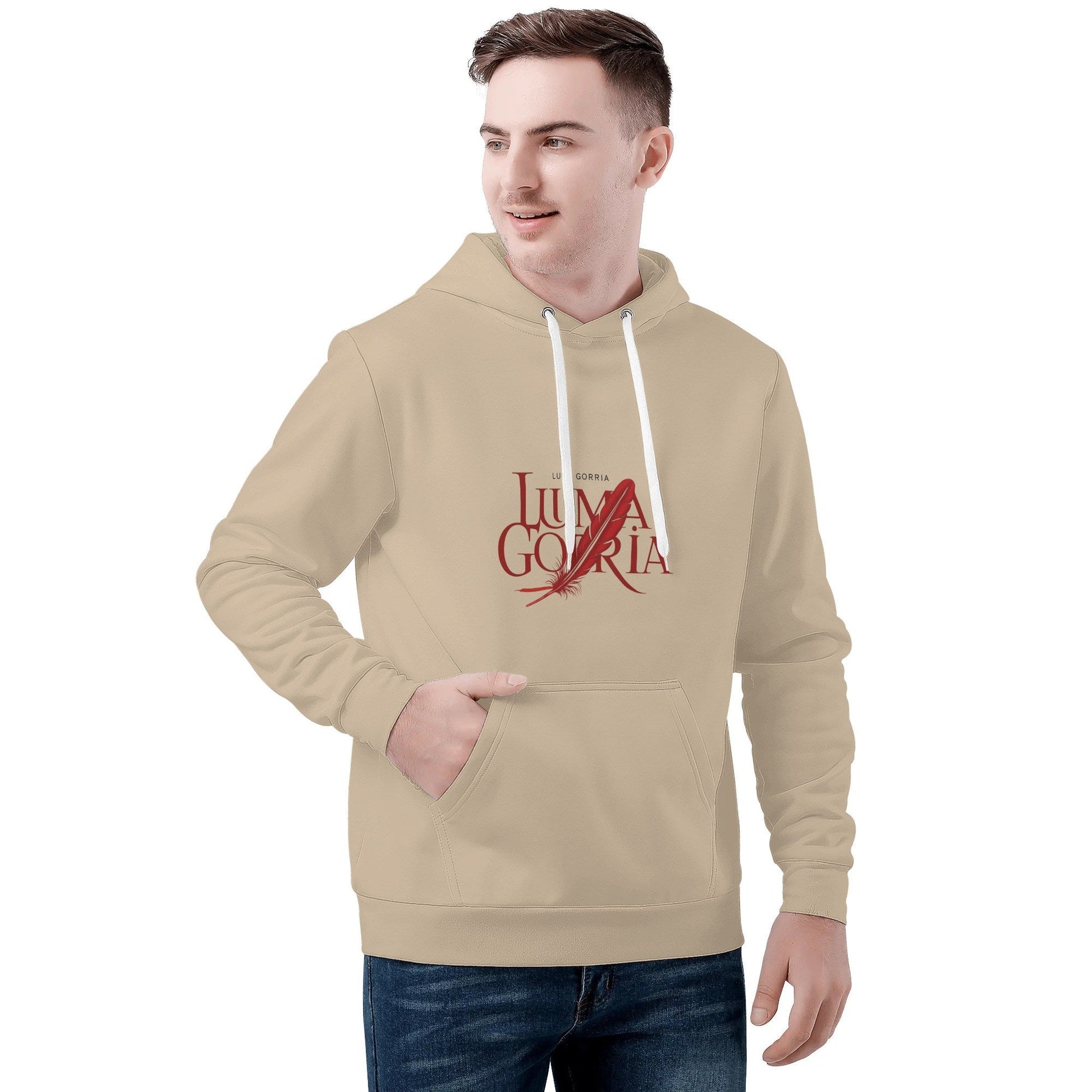 Sweat à capuche homme – Velours chaud, tendance automne-hiver Luma Gorria vetement 47.00 Sweat à capuche homme Luma Gorria vêtement
