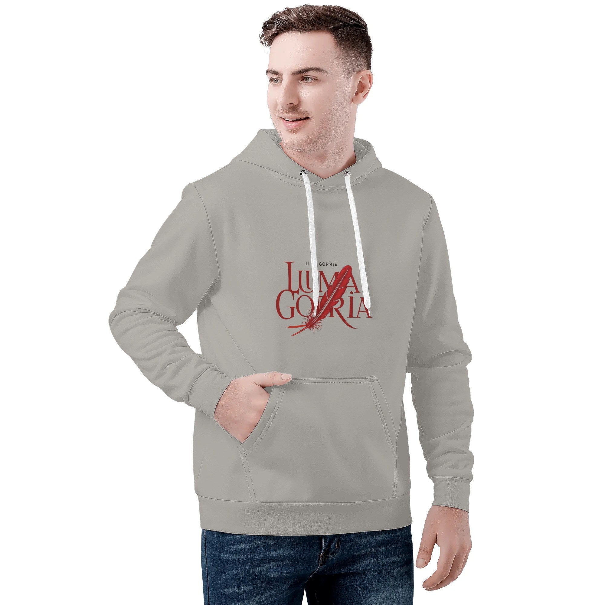 Sweat à capuche homme – Velours chaud, tendance automne-hiver Luma Gorria vetement 47.00 Sweat à capuche homme Luma Gorria vêtement