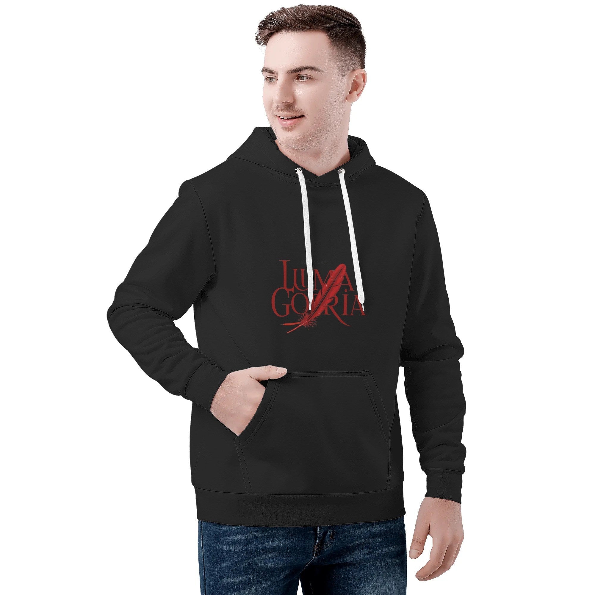 Sweat à capuche homme – Velours chaud, tendance automne-hiver Luma Gorria vetement 47.00 Sweat à capuche homme Luma Gorria vêtement