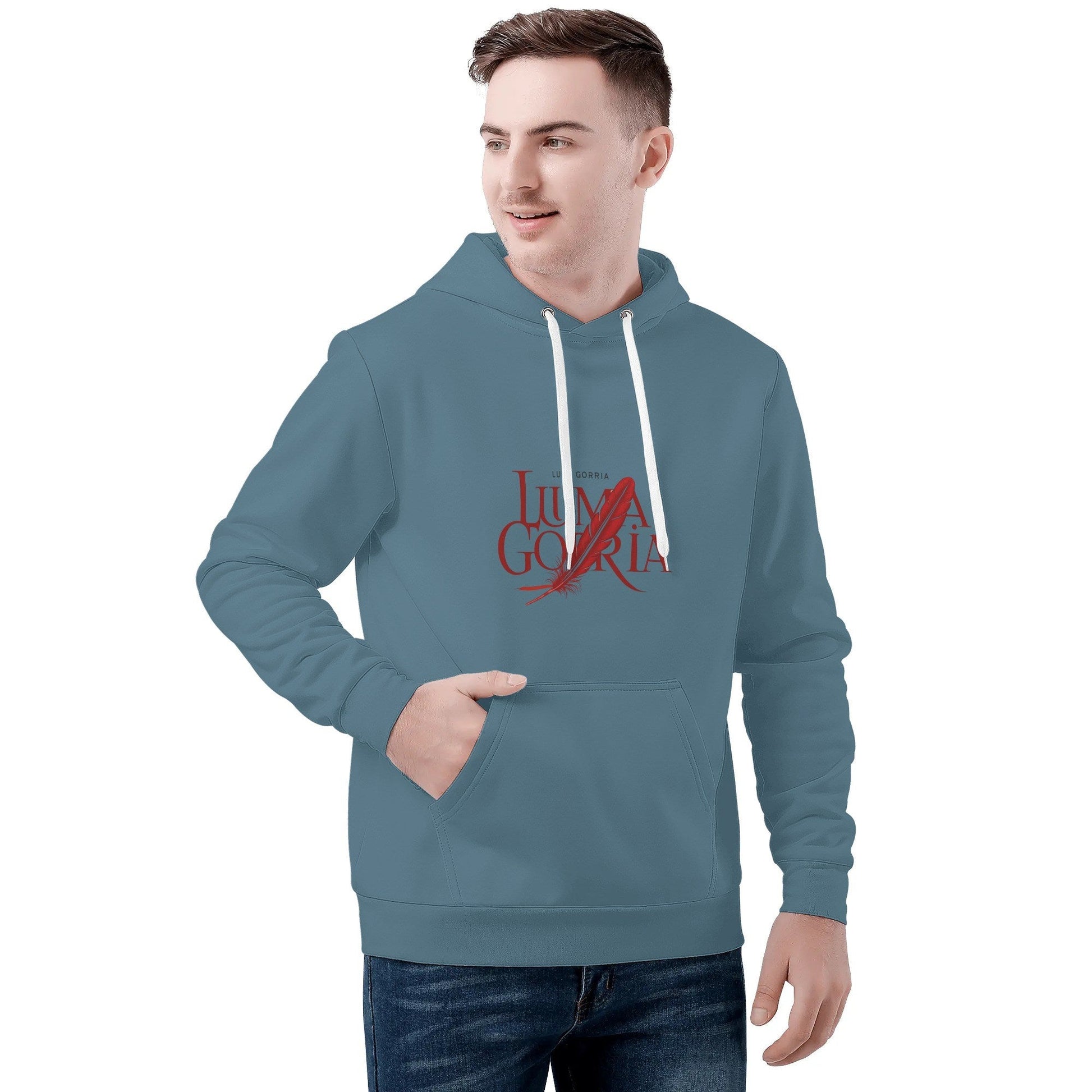 Sweat à capuche homme – Velours chaud, tendance automne-hiver Luma Gorria vetement 47.00 Sweat à capuche homme Luma Gorria vêtement