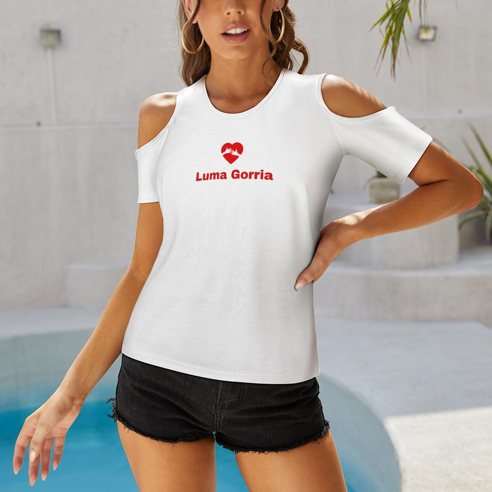 T-shirt Femme Col Rond – Confortable, Chic et Polyvalent-de face-colorie blanc