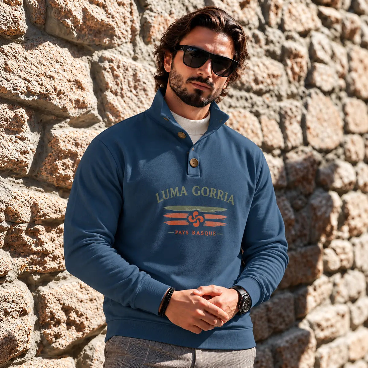Pull à col zippé pour homme – Élégance, confort & style casual chic