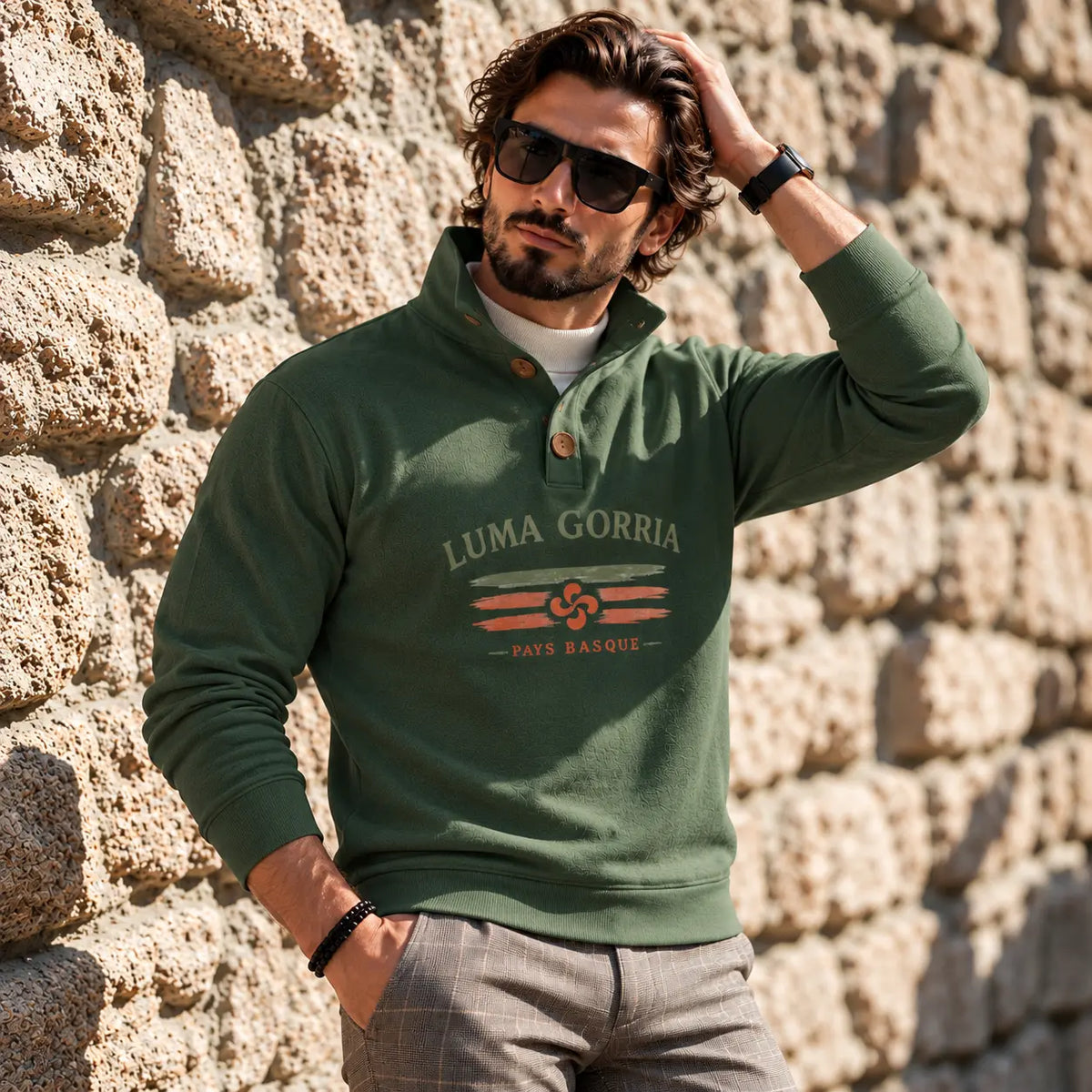 Pull à col zippé pour homme – Élégance, confort & style casual chic