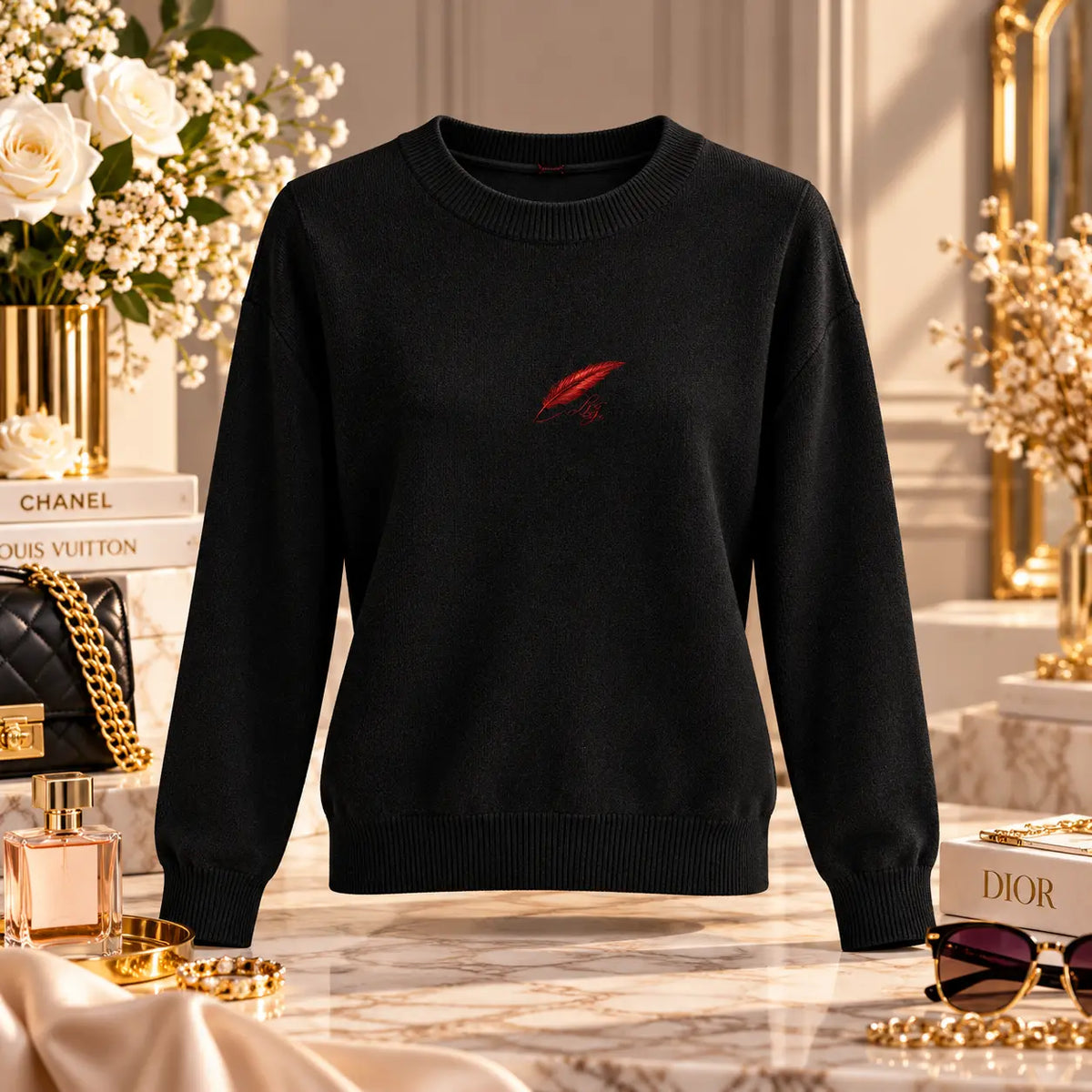 Pull en maille douce mélangée à la laine pour femme – Élégance, confort & douceur