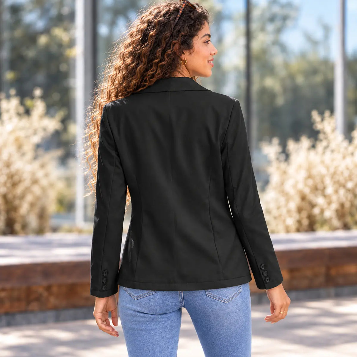 Blazer décontracté à deux poches pour femme – Élégance & style polyvalent