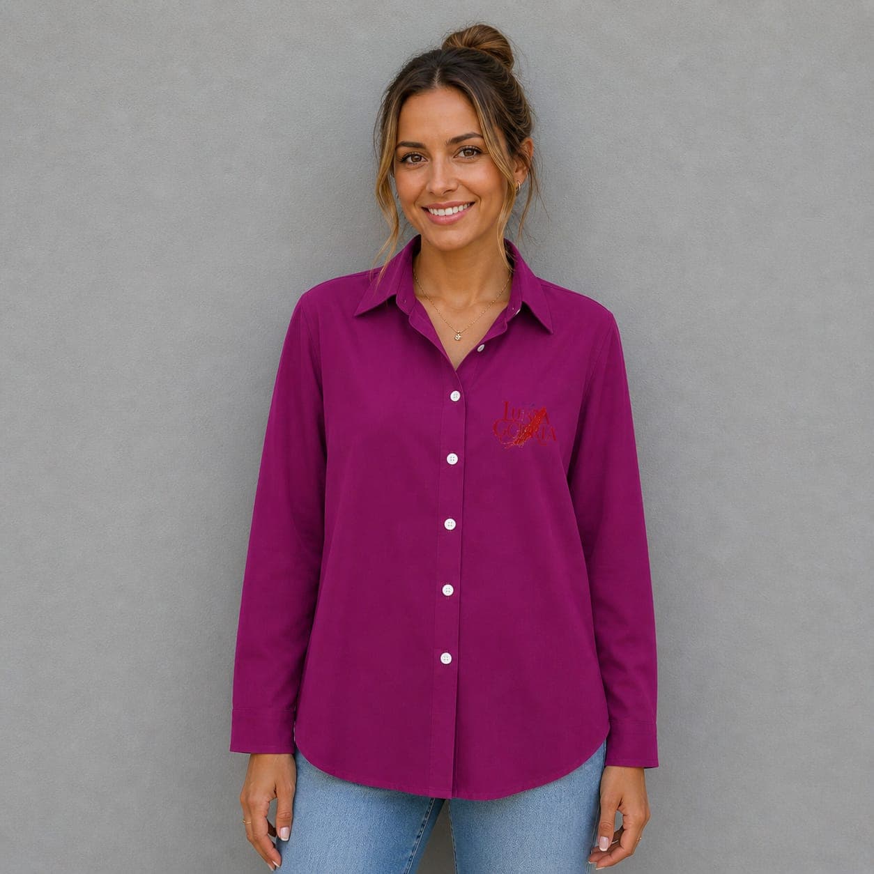 Chemise à ourlet court femme – Coupe moderne