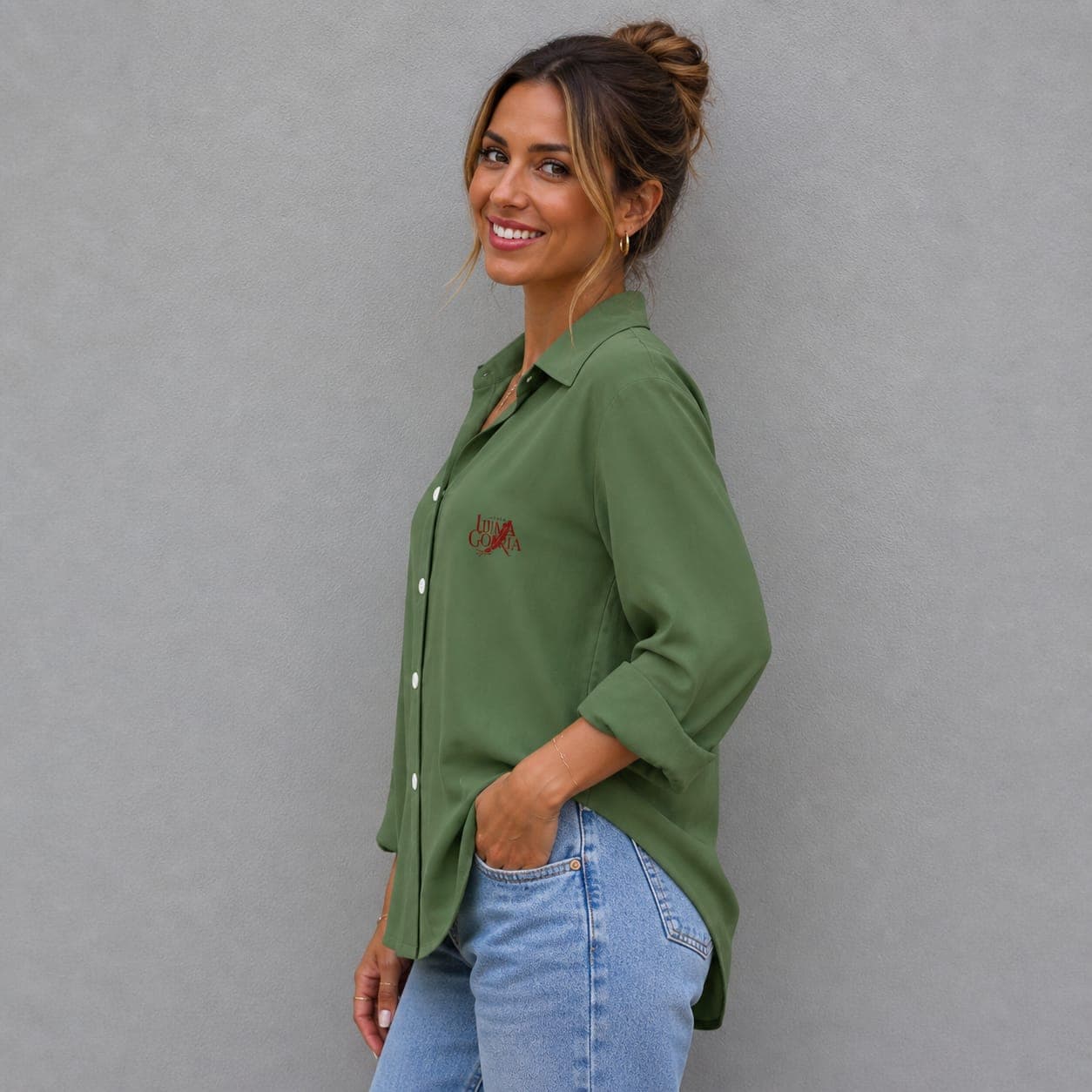 Chemise à ourlet court femme – Coupe moderne