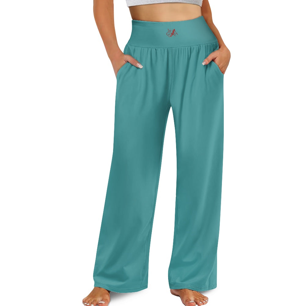 Pantalon large femme – Taille haute élastique et coupe fluide Luma Gorria vêtement 46.00 Pantalon homme Luma Gorria vêtement