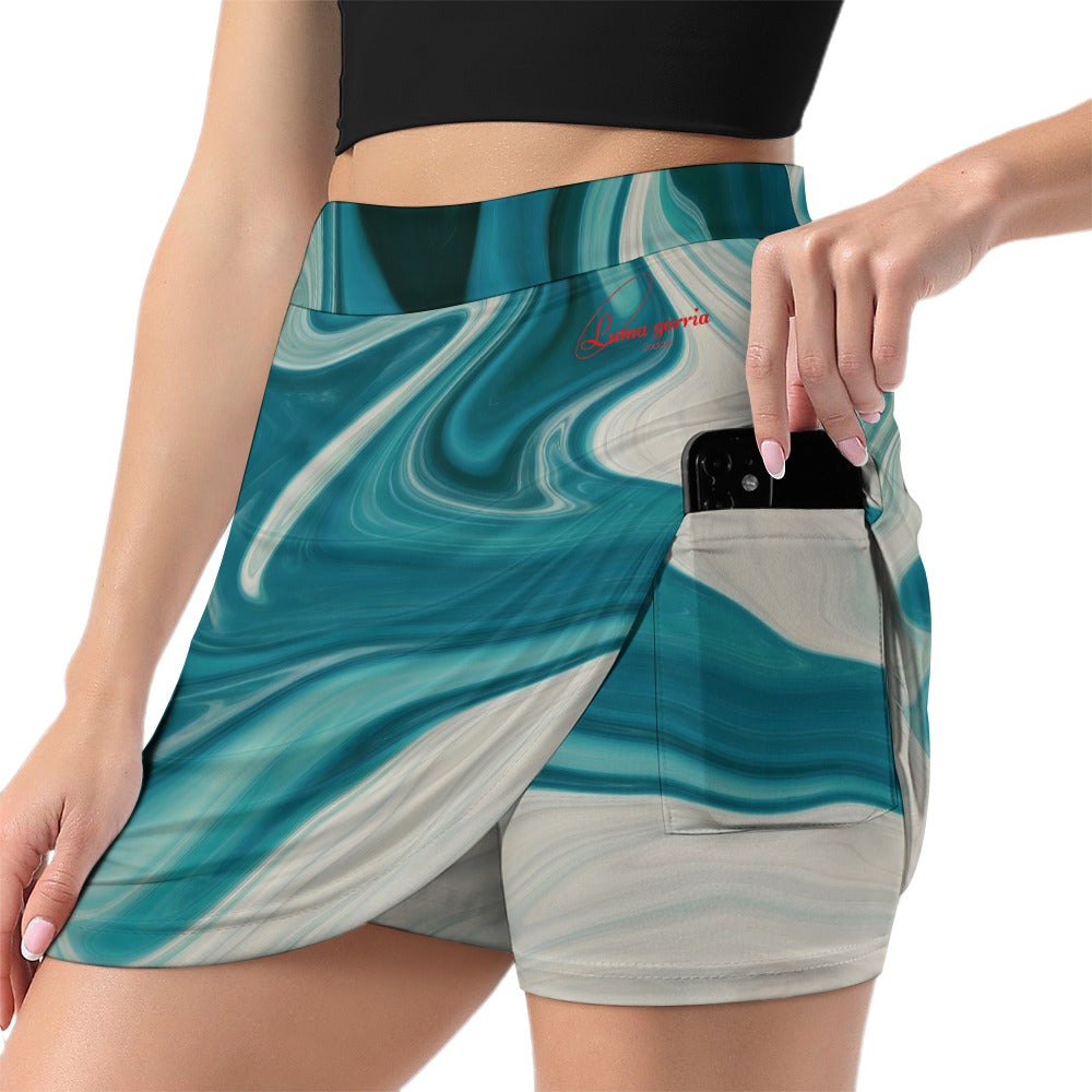Jupe-Short Intégrée en Polyester Lycra – Confort et Style pour le Quotidien et le Sport Luma Gorria vêtement  jupe short Luma Gorria vêtement