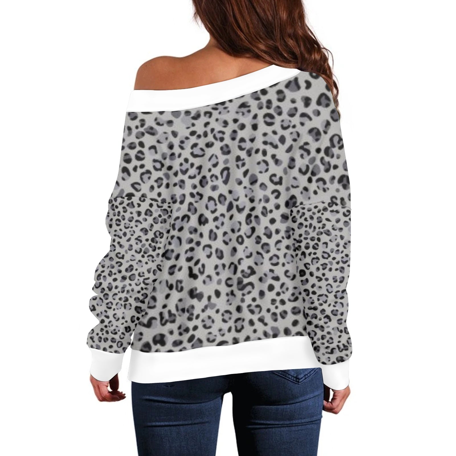 Pull femme – Style moderne à épaule dénudée, doux et extensible Luma Gorria vêtement  Pull femme Luma Gorria vêtement