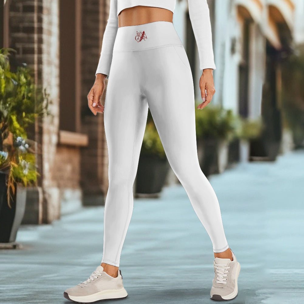 Legging femme – Tissu maillot de bain, respirant avec poches Luma Gorria vêtement  Legging femme avec poches Luma Gorria vêtement