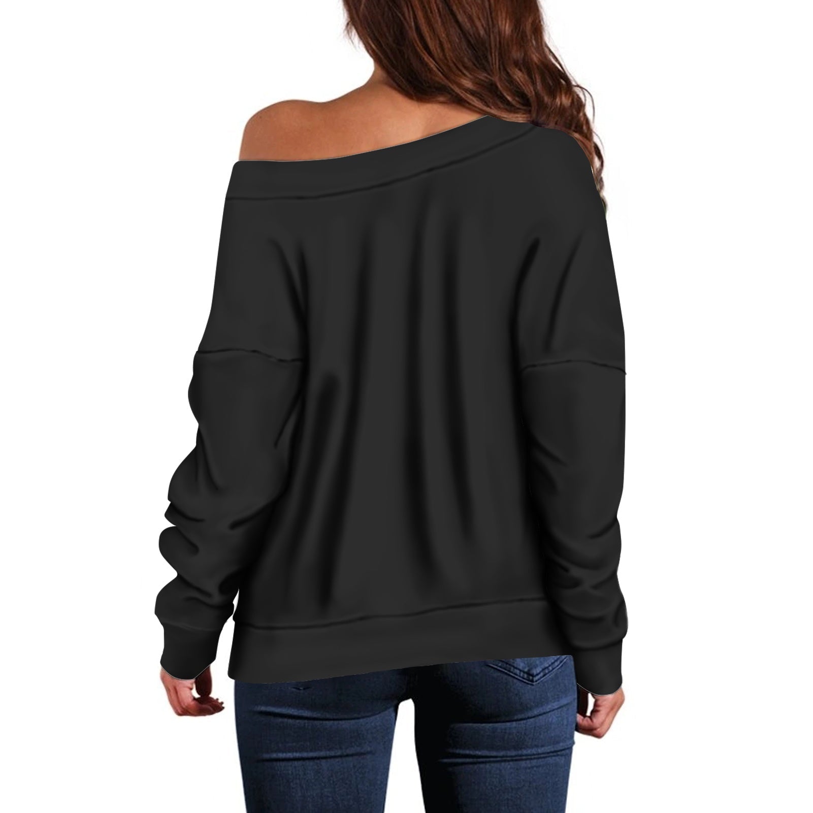 Pull femme – Style moderne à épaule dénudée, doux et extensible Luma Gorria vêtement  Pull femme Luma Gorria vêtement