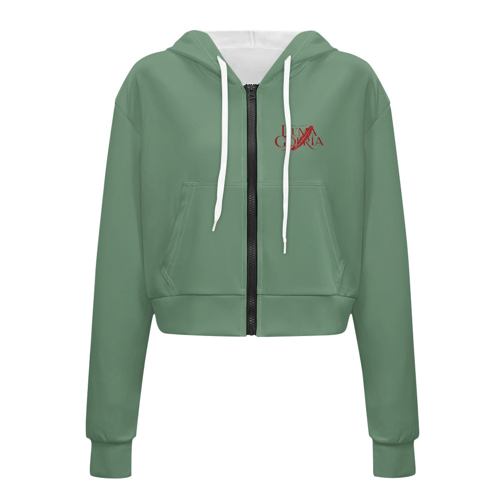 Sweat à capuche court femme – Zippé, tendance et confortable Luma Gorria vêtement  Sweat à capuche court femme Luma Gorria vêtement