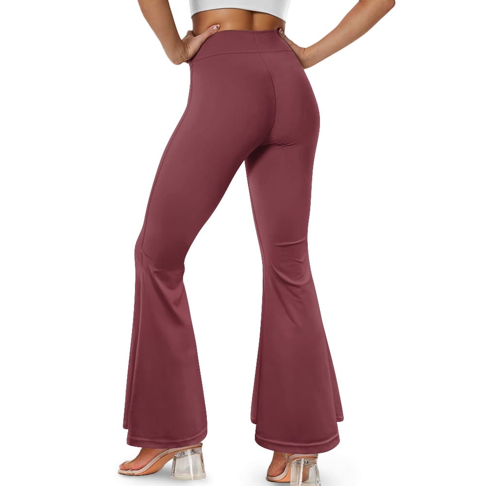 Pantalon femme taille haute évasé et fendu – Élégance & silhouette allongée