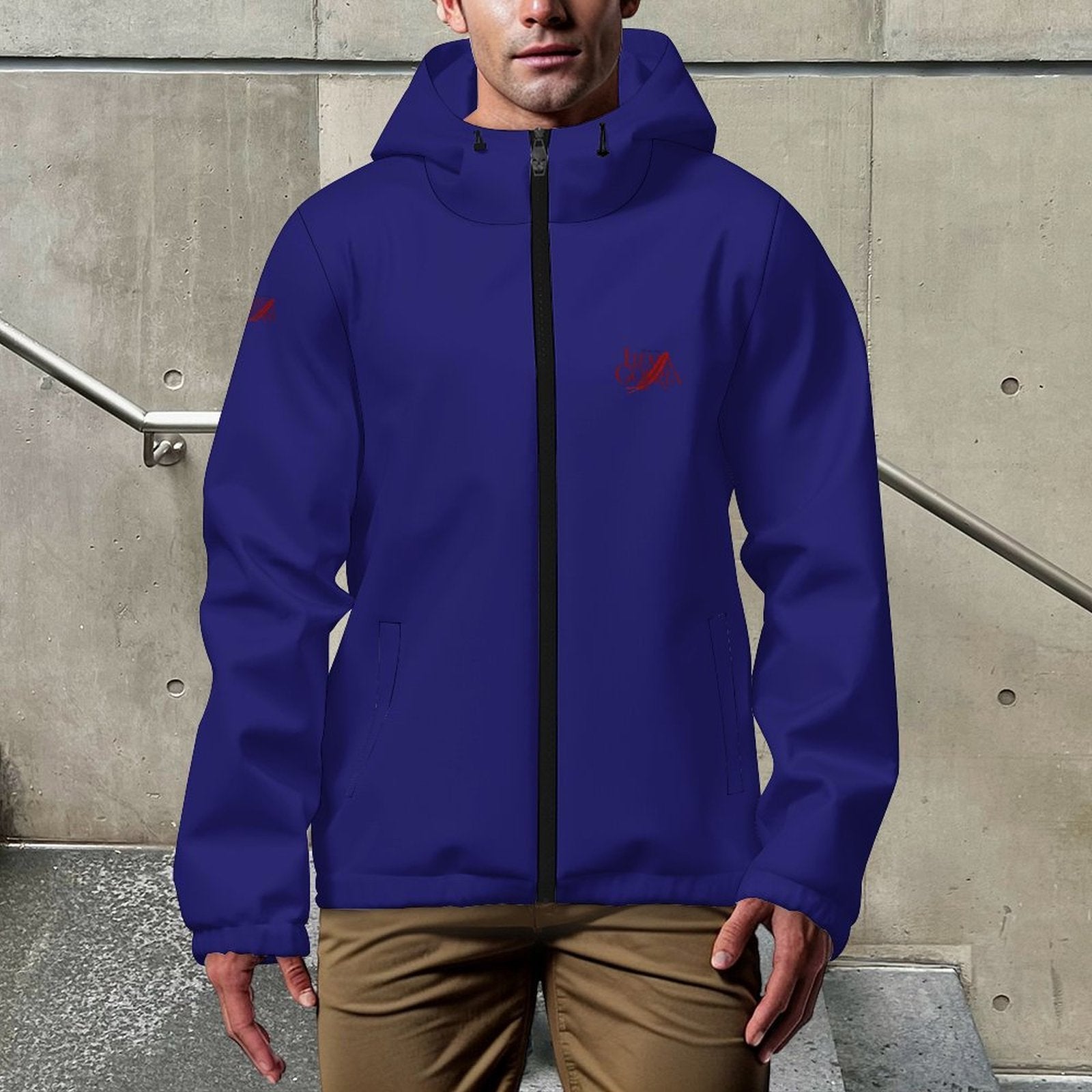 Veste coupe-vent à capuche homme légère et respirante