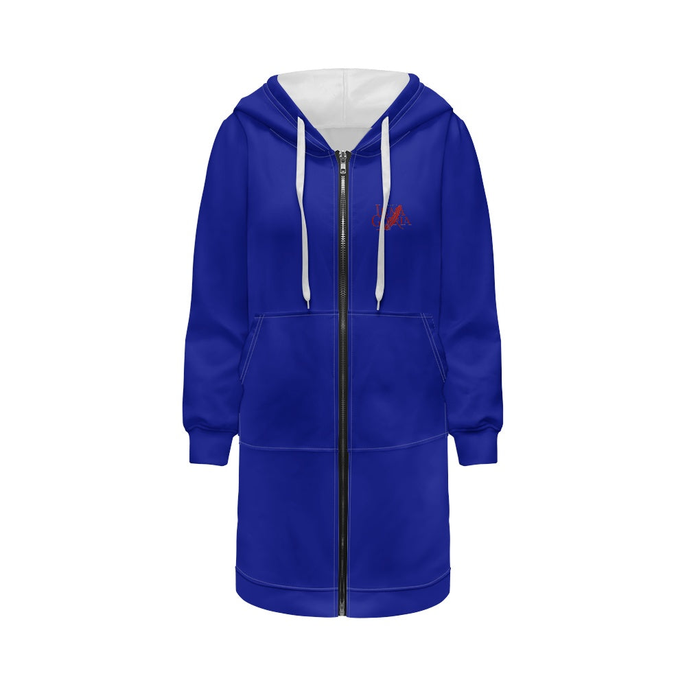 Sweat à capuche femme – Mi-long, doux et zippé Luma Gorria vêtement  Sweat à capuche femme Luma Gorria vêtement