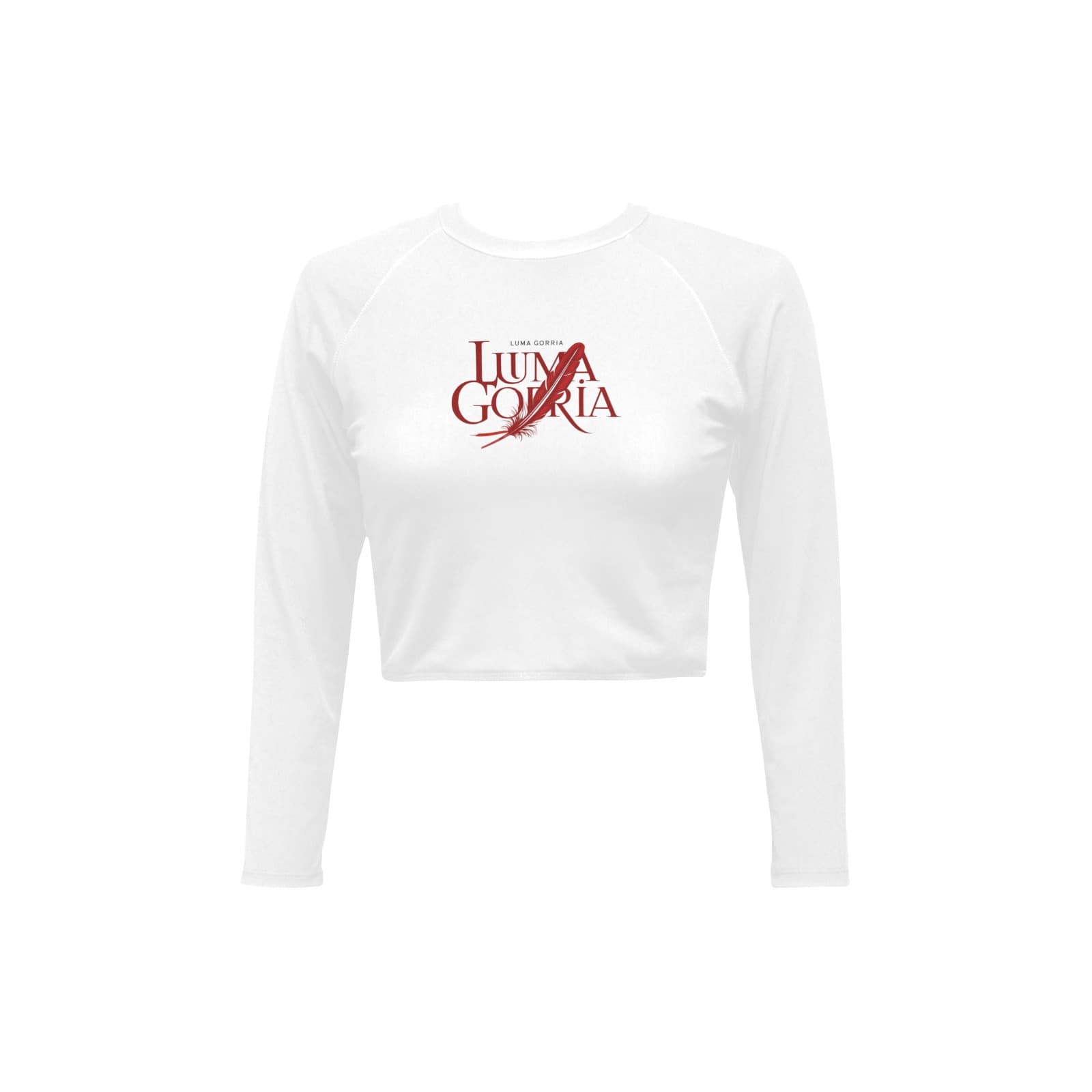 Haut court femme manches longues