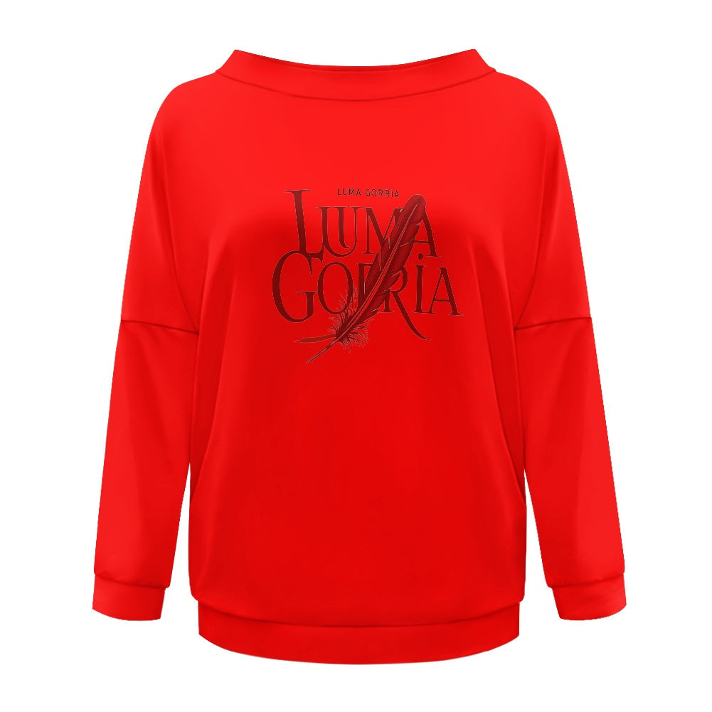 Pull femme – Style moderne à épaule dénudée, doux et extensible Luma Gorria vêtement  Pull femme Luma Gorria vêtement