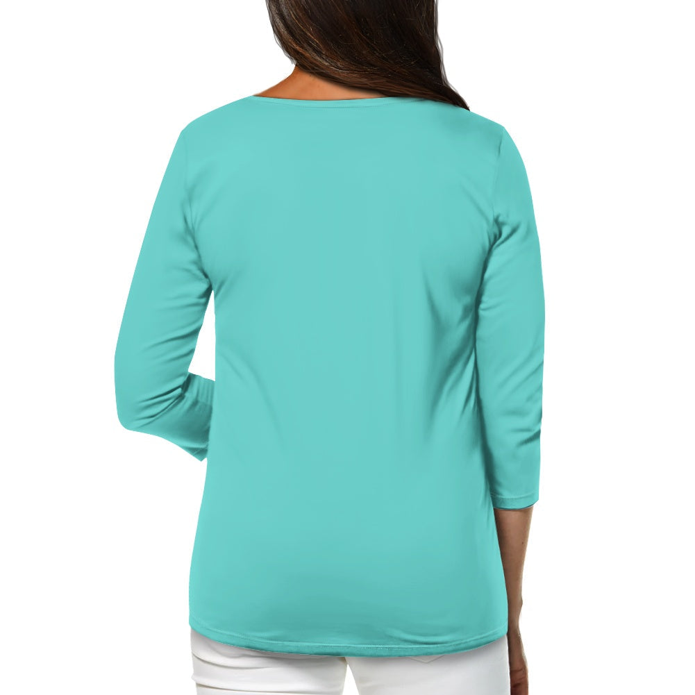 Haut femme manches 3/4 – Doux, élégant et pratique au quotidien Luma Gorria vêtement  Haut femme manches 3/4 Luma Gorria vêtement