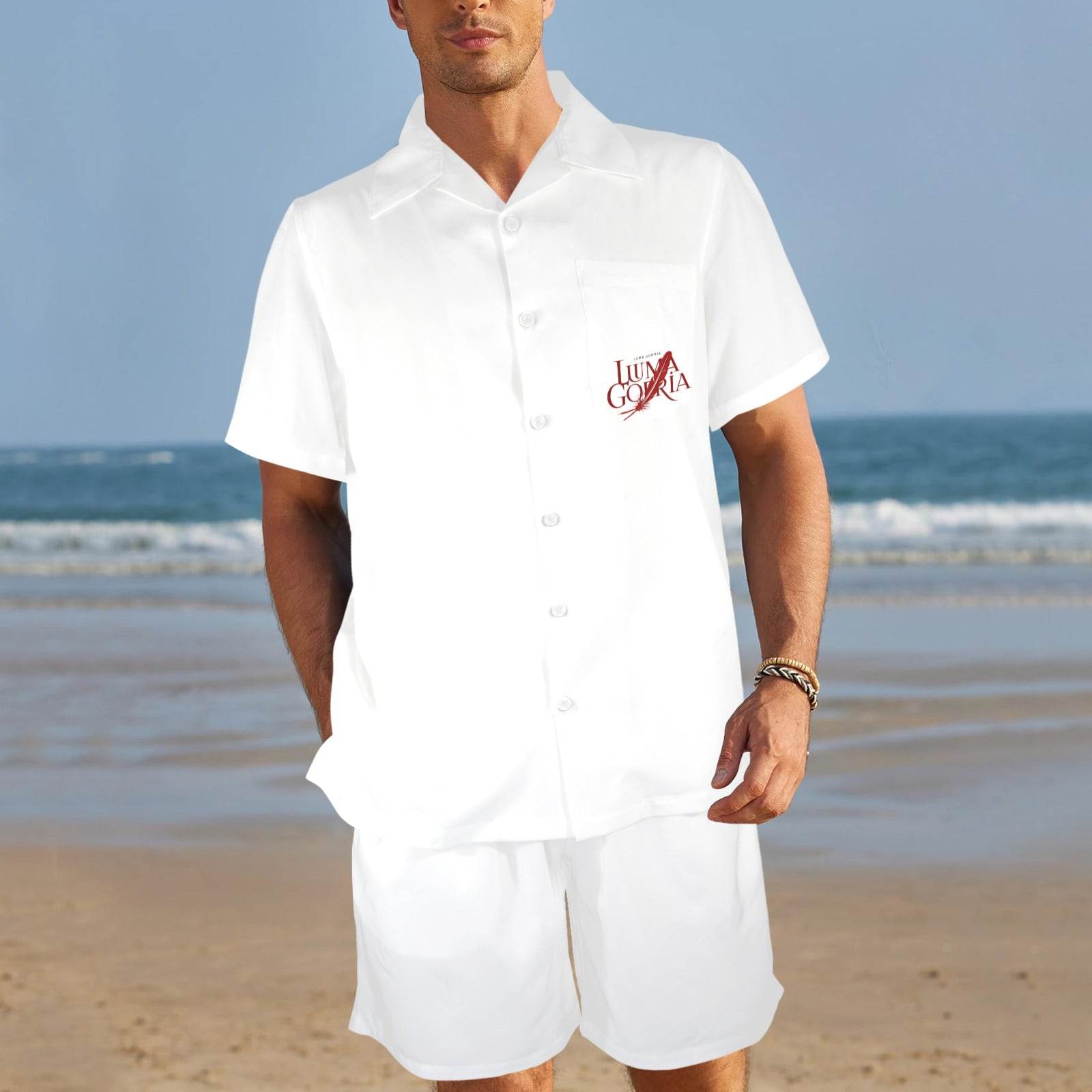 Ensemble chemise et short homme – Élégance décontractée, confort et liberté de mouvement Luma Gorria vêtement  ensemble homme Luma Gorria vêtement