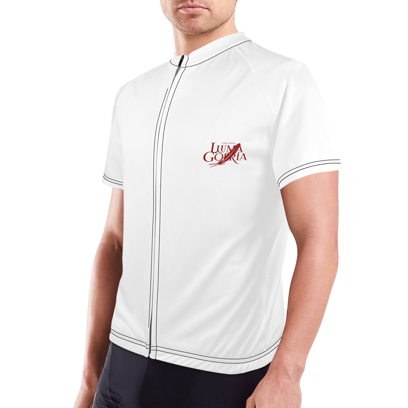 Maillot cyclisme homme – Respirant, poches arrière, bande réfléchissante