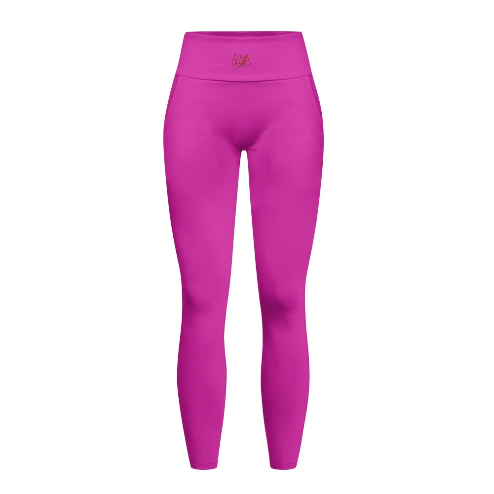 Legging femme – Tissu maillot de bain, respirant avec poches Luma Gorria vêtement  Legging femme avec poches Luma Gorria vêtement