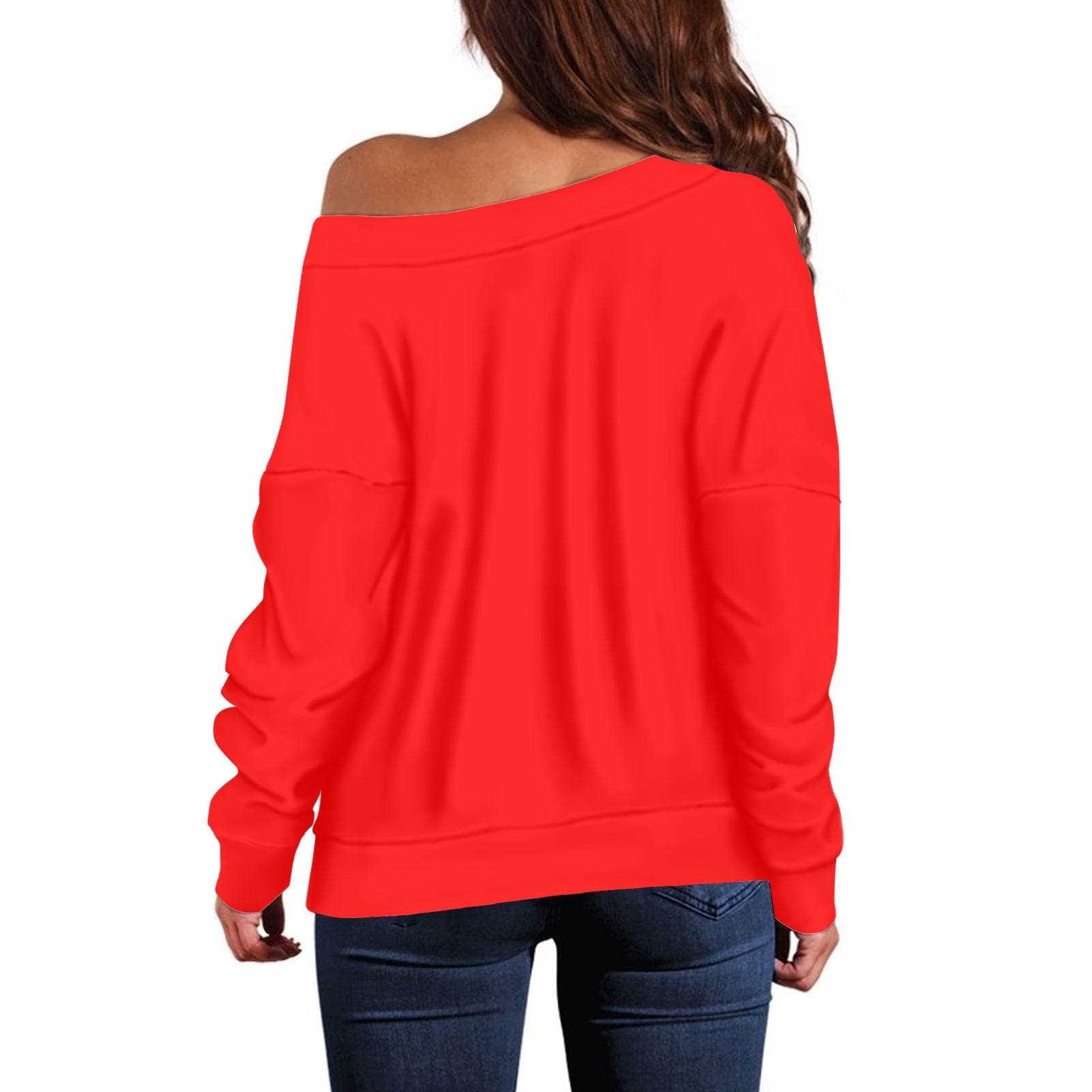 Pull femme – Style moderne à épaule dénudée, doux et extensible Luma Gorria vêtement  Pull femme Luma Gorria vêtement