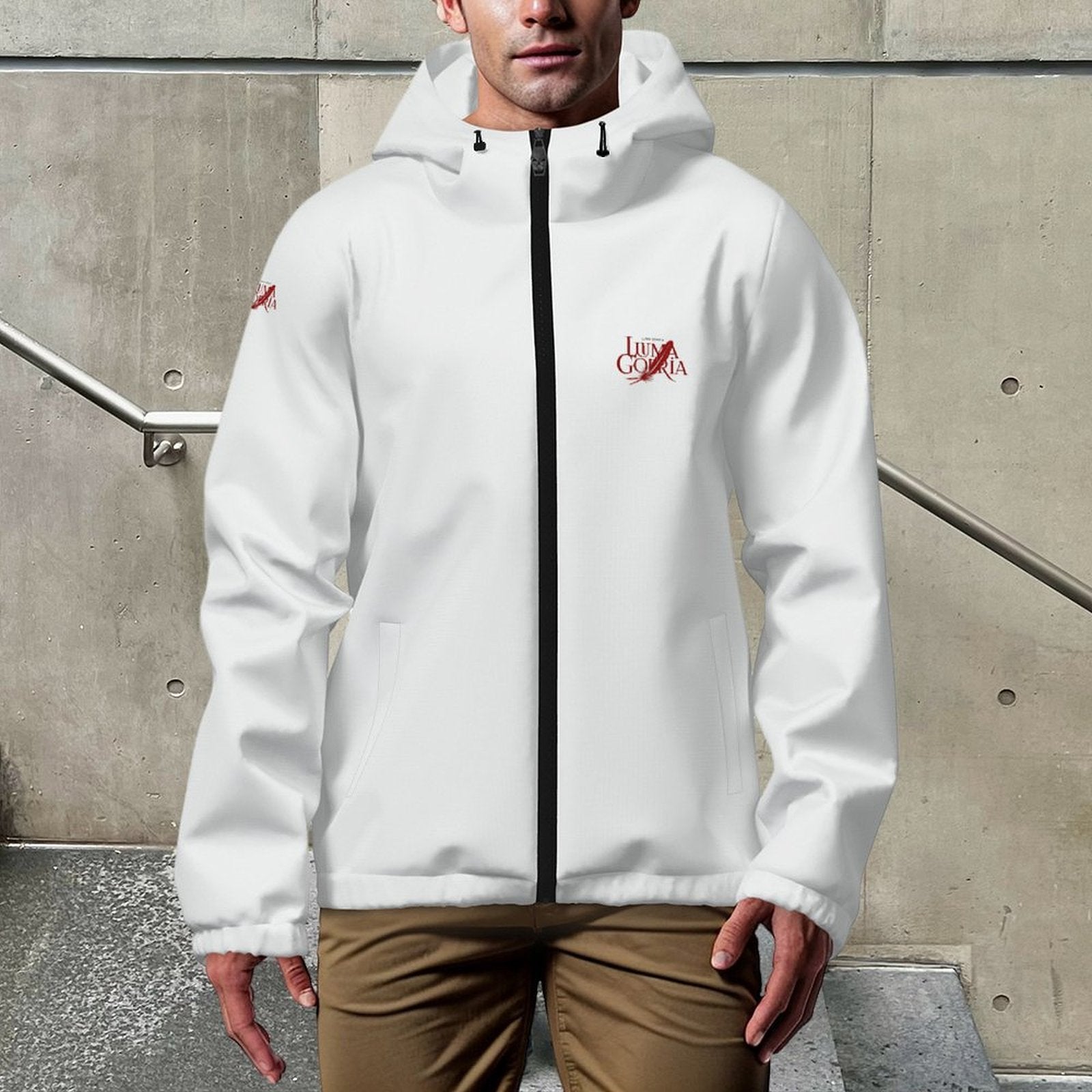 Veste coupe-vent à capuche homme légère et respirante