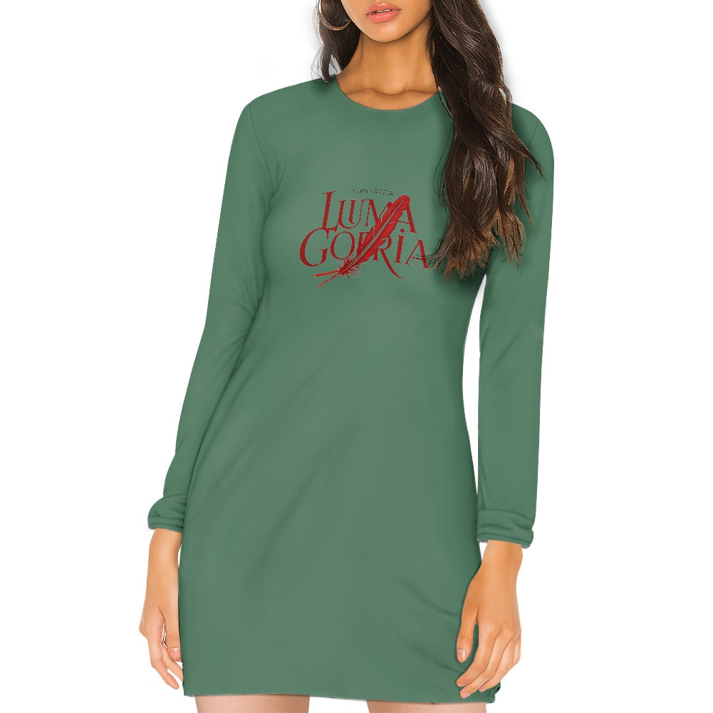 Robe slim femme – Manches longues, extensible et élégante Luma Gorria vêtement 36.00 Robe slim femme Luma Gorria vêtement