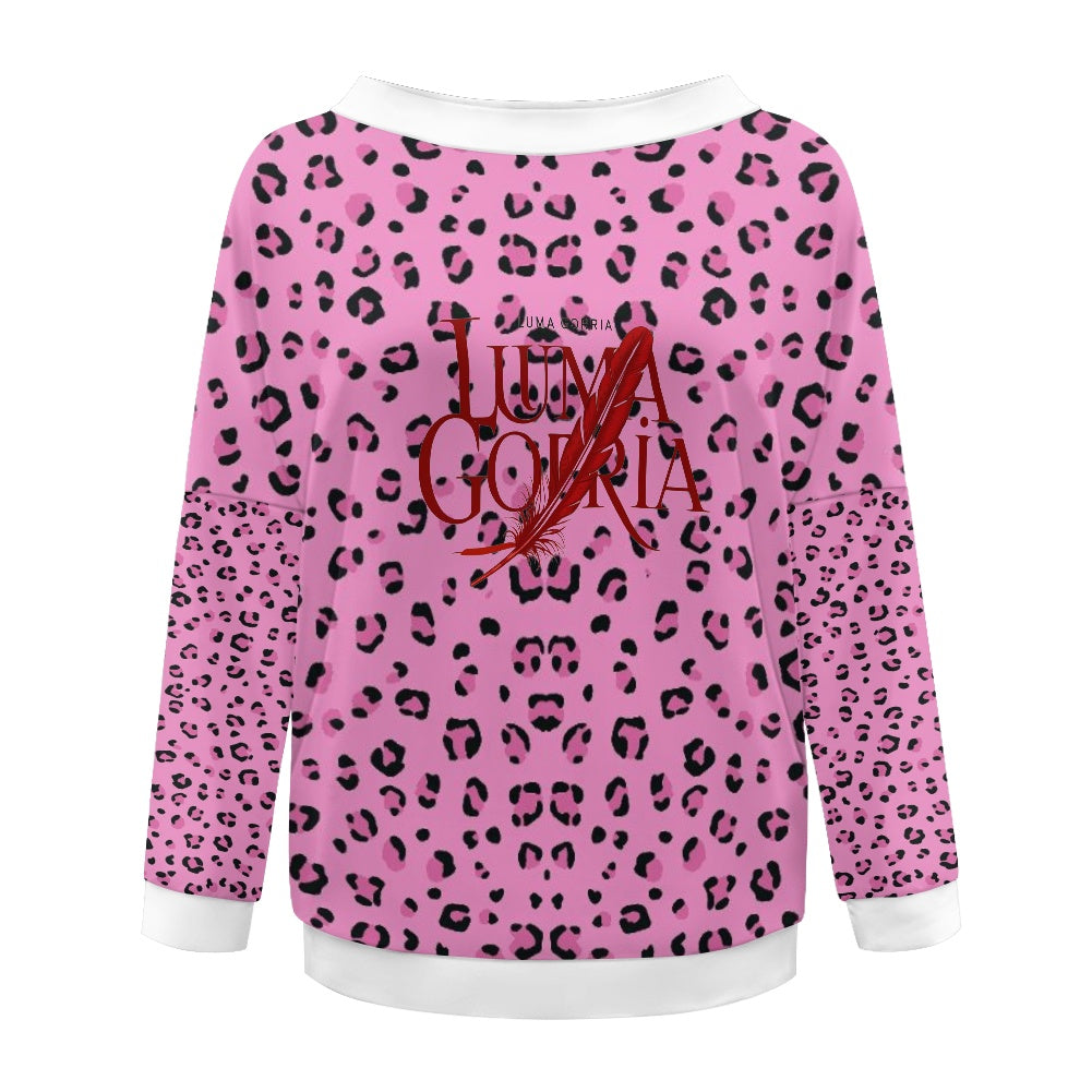 Pull femme – Style moderne à épaule dénudée, doux et extensible Luma Gorria vêtement  Pull femme Luma Gorria vêtement
