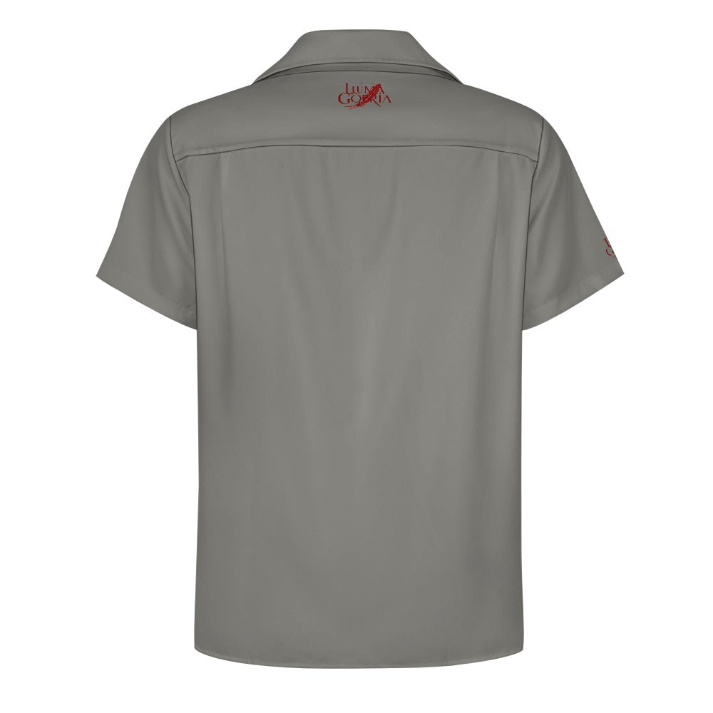 Cuban collar shirt Inkedjoy   Luma Gorria vêtement