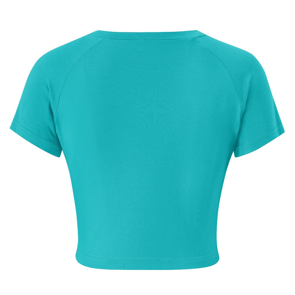 T-shirt court moulant femme – Extensible, doux et polyvalent Luma Gorria vêtement  T-shirt court moulant femme Luma Gorria vêtement