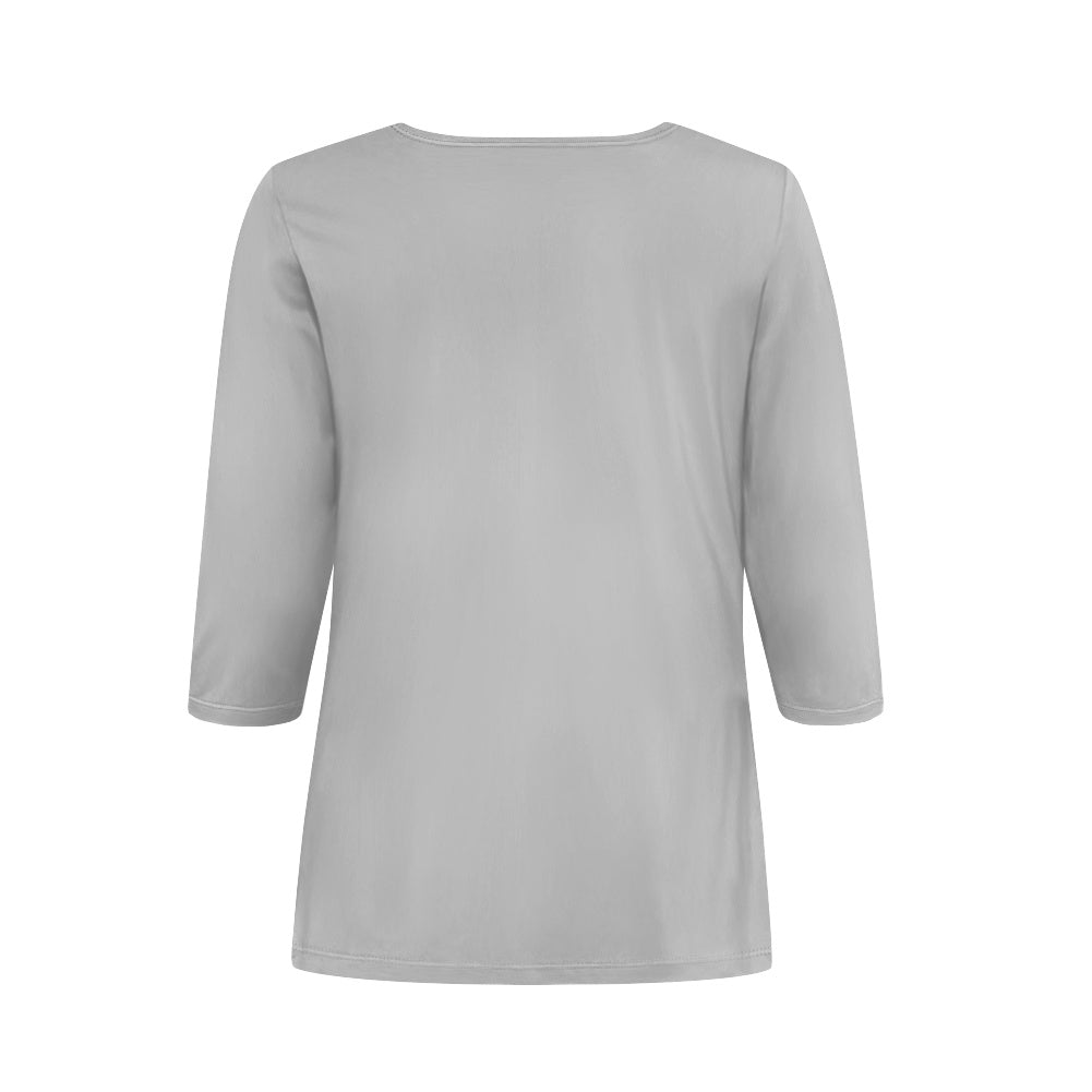Haut femme manches 3/4 – Doux, élégant et pratique au quotidien Luma Gorria vêtement  Haut femme manches 3/4 Luma Gorria vêtement