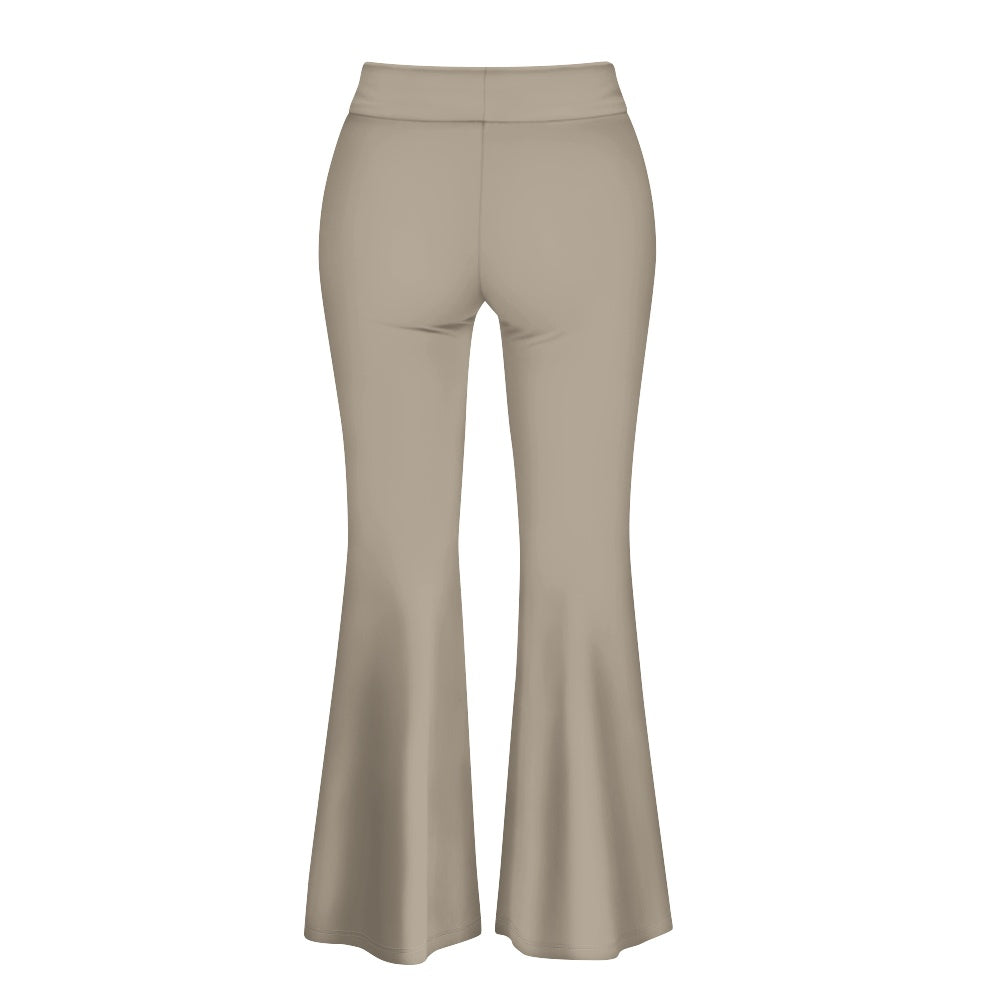 Pantalon évasé femme – Taille haute avec fente élégante Luma Gorria vêtement  pantalon femme Luma Gorria vêtement