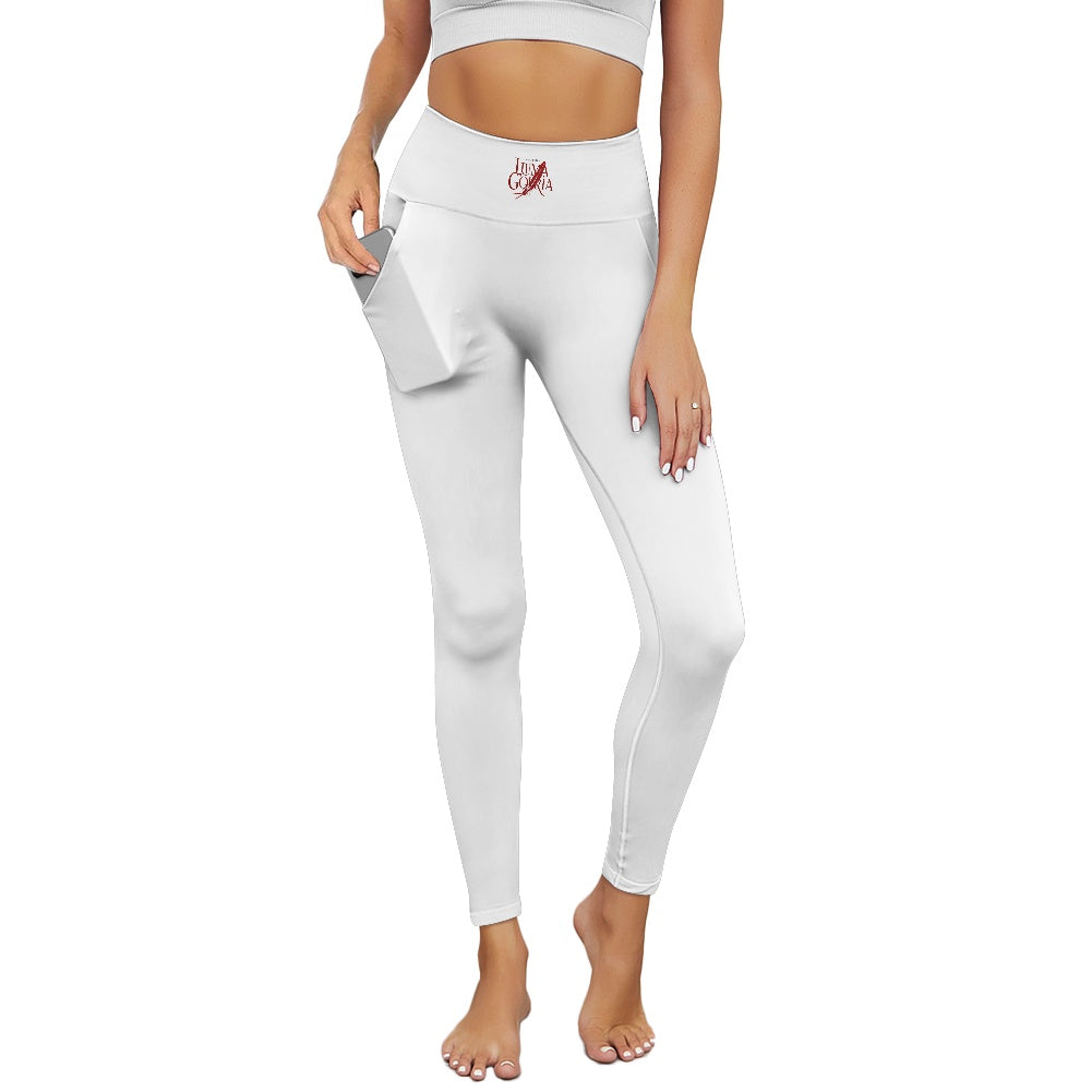 Legging femme – Tissu maillot de bain, respirant avec poches Luma Gorria vêtement  Legging femme avec poches Luma Gorria vêtement