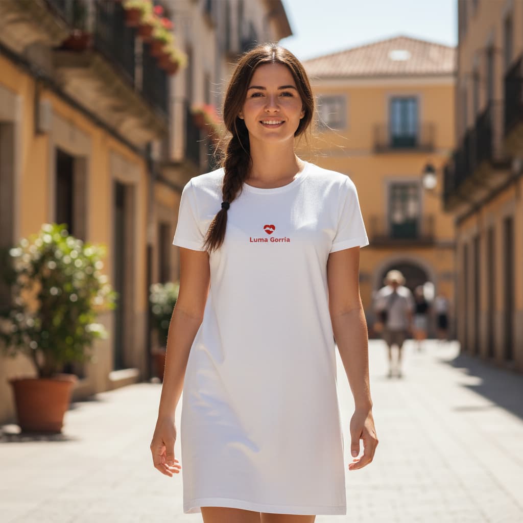 Robe midi femme manches courtes col rond – Élégante, confortable & polyvalente