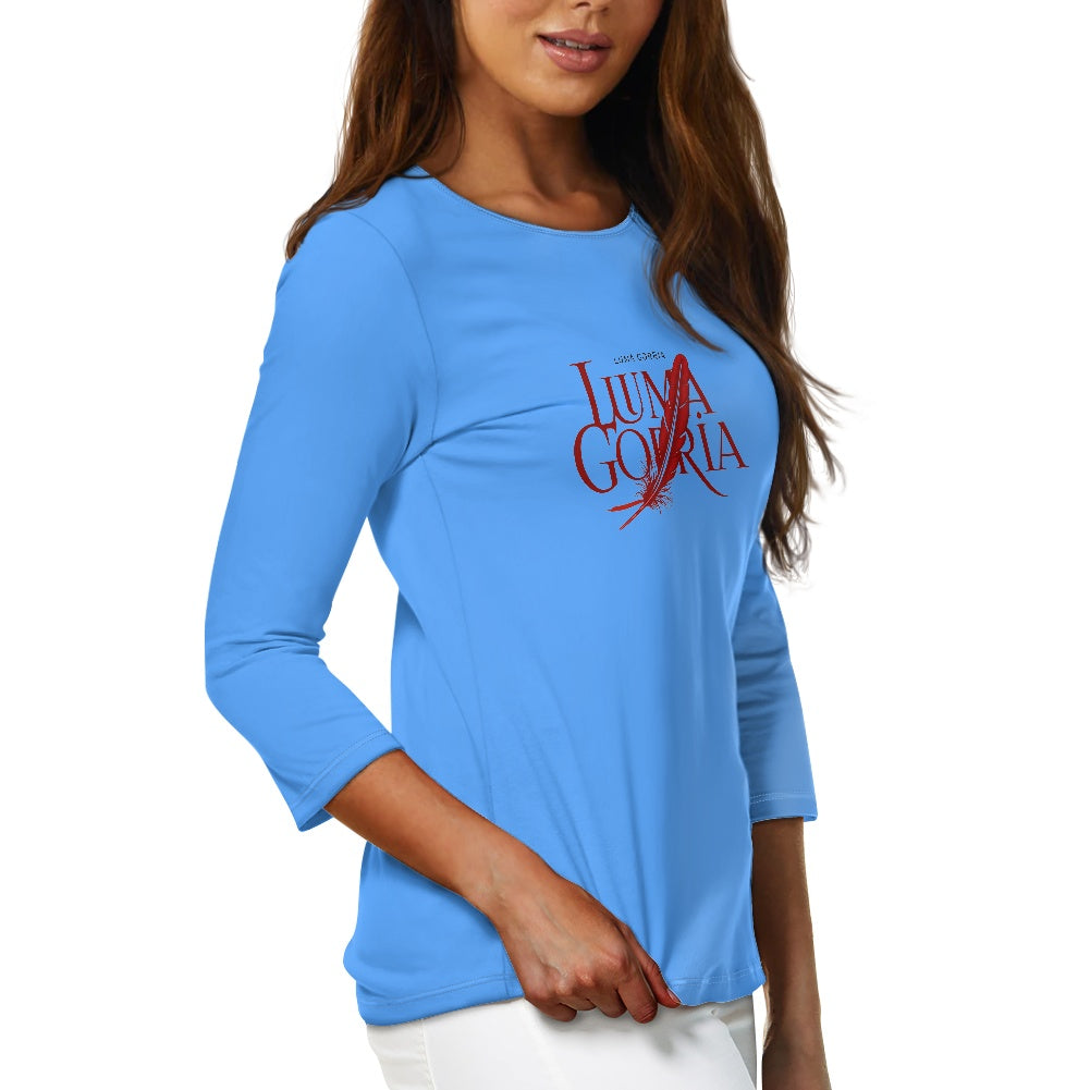Haut femme manches 3/4 – Doux, élégant et pratique au quotidien Luma Gorria vêtement 38.00 Haut femme manches 3/4 Luma Gorria vêtement