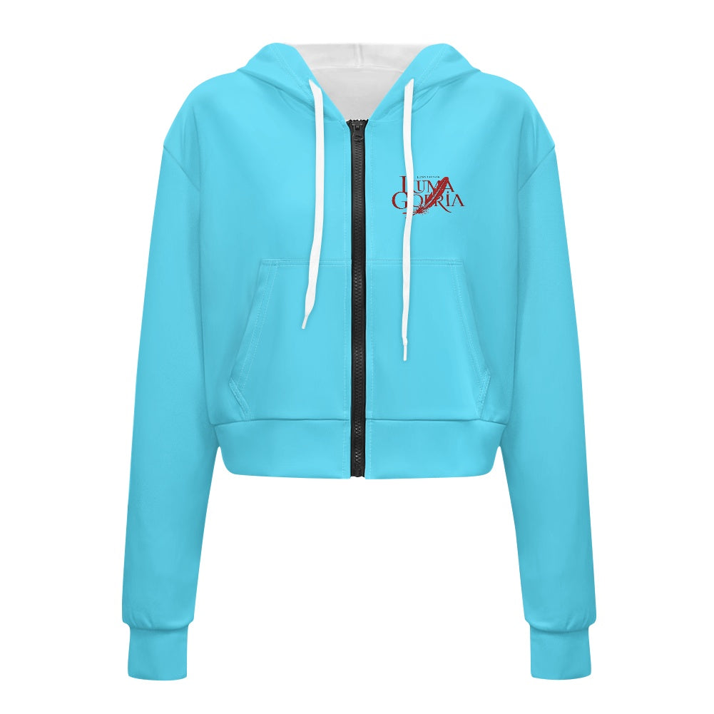 Sweat à capuche court femme – Zippé, tendance et confortable Luma Gorria vêtement  Sweat à capuche court femme Luma Gorria vêtement