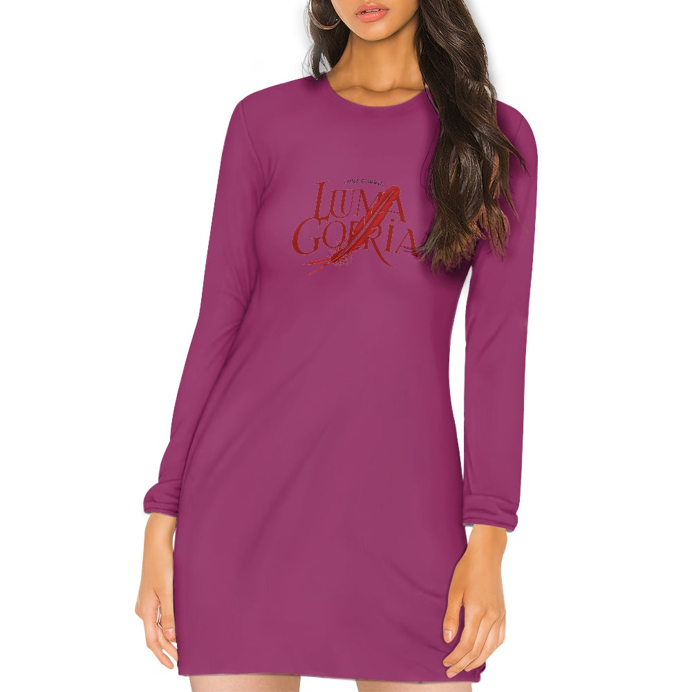 Robe slim femme – Manches longues, extensible et élégante Luma Gorria vêtement 36.00 Robe slim femme Luma Gorria vêtement