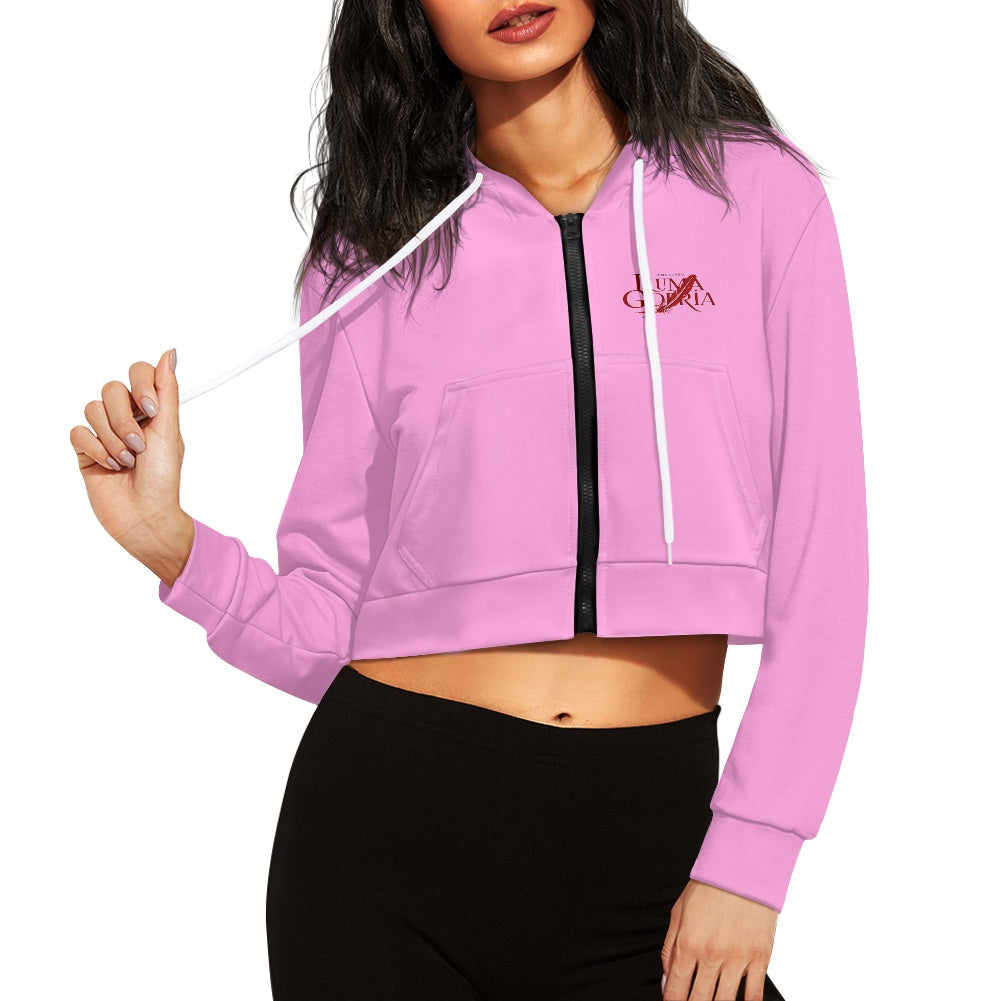 Sweat à capuche court femme – Zippé, tendance et confortable Luma Gorria vêtement 45.00 Sweat à capuche court femme Luma Gorria vêtement