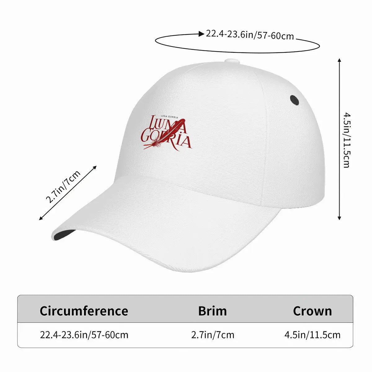 Casquette Unisexe 100% Polyester – Confort et Style Moderne - Luma Gorria vêtement