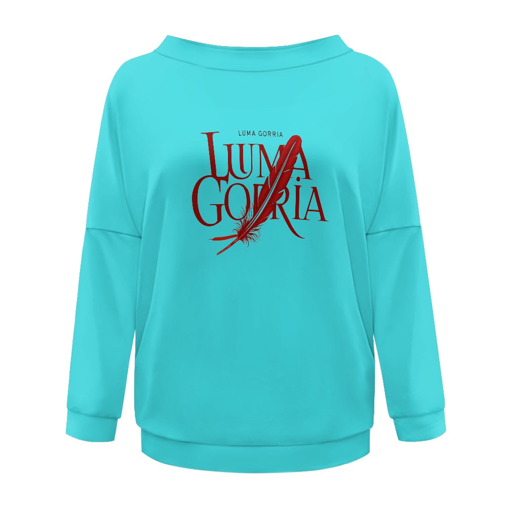 Pull femme – Style moderne à épaule dénudée, doux et extensible Luma Gorria vêtement  Pull femme Luma Gorria vêtement
