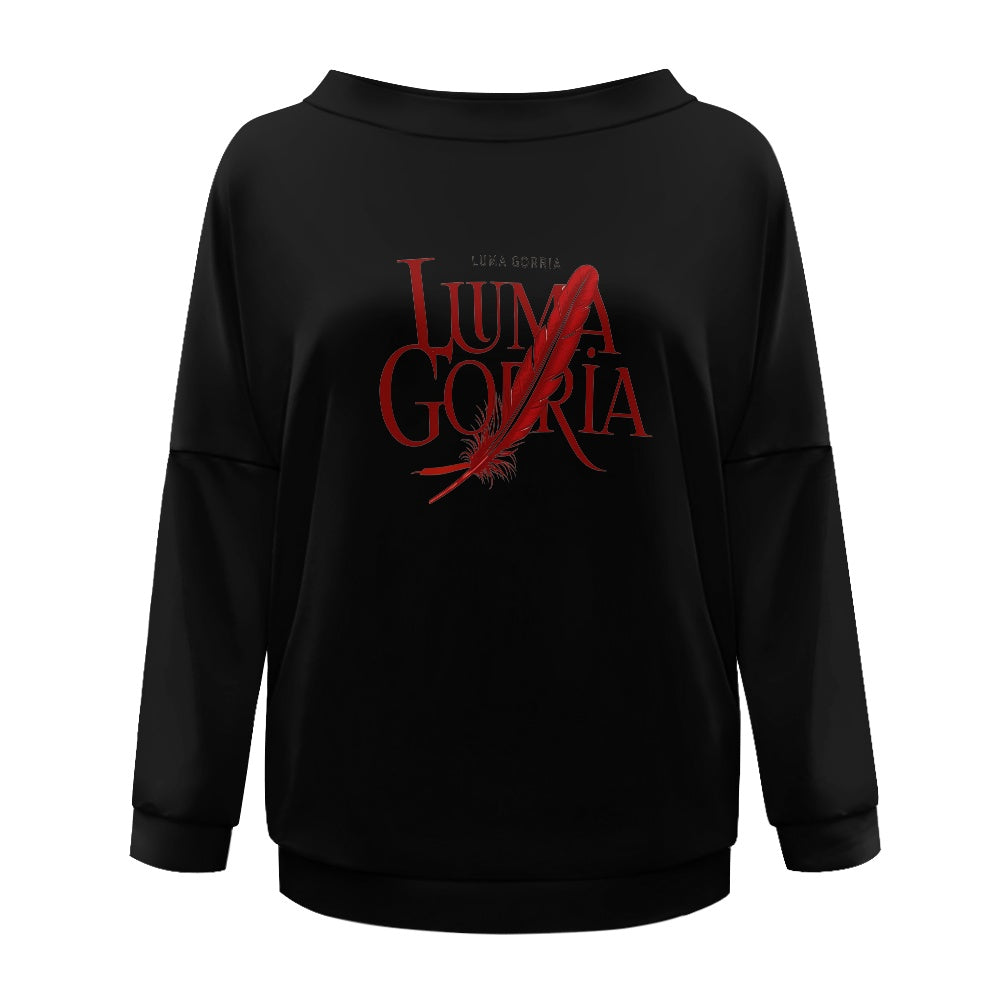 Pull femme – Style moderne à épaule dénudée, doux et extensible Luma Gorria vêtement  Pull femme Luma Gorria vêtement
