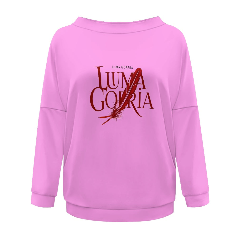Pull femme – Style moderne à épaule dénudée, doux et extensible Luma Gorria vêtement  Pull femme Luma Gorria vêtement