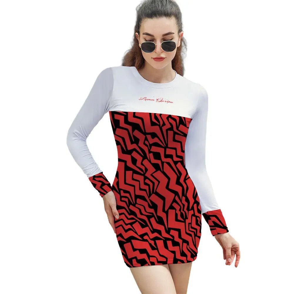 🔥 CHARME ET RAFFINEMENT – L’Indispensable Robe Courte à Manches Longues. Femme. "CECILIA". - Luma Gorria vêtement