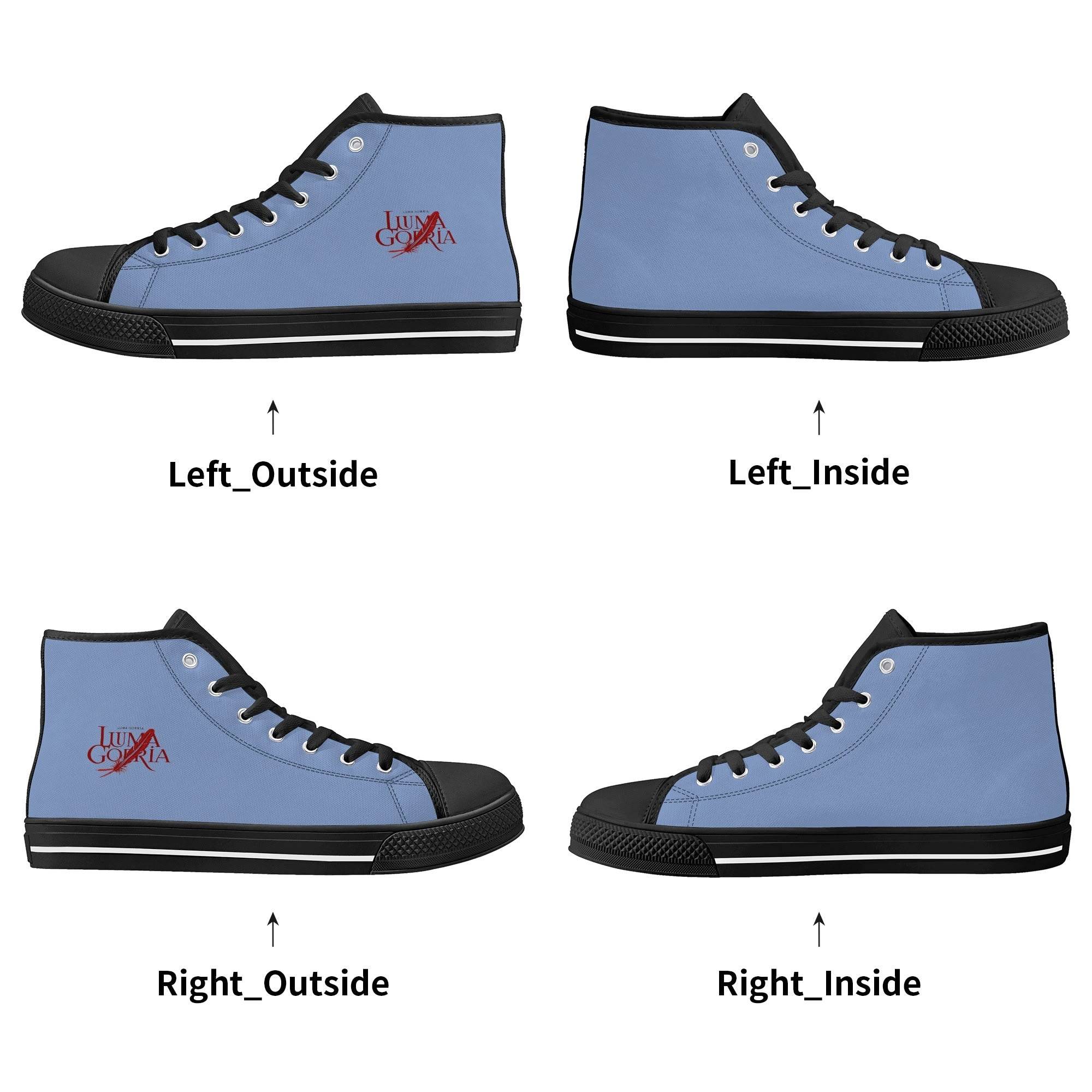 Chaussures Montantes en Toile – Confort et Style Casual. "BÉTINA". Luma Gorria vêtement  chaussure montante Luma Gorria vêtement