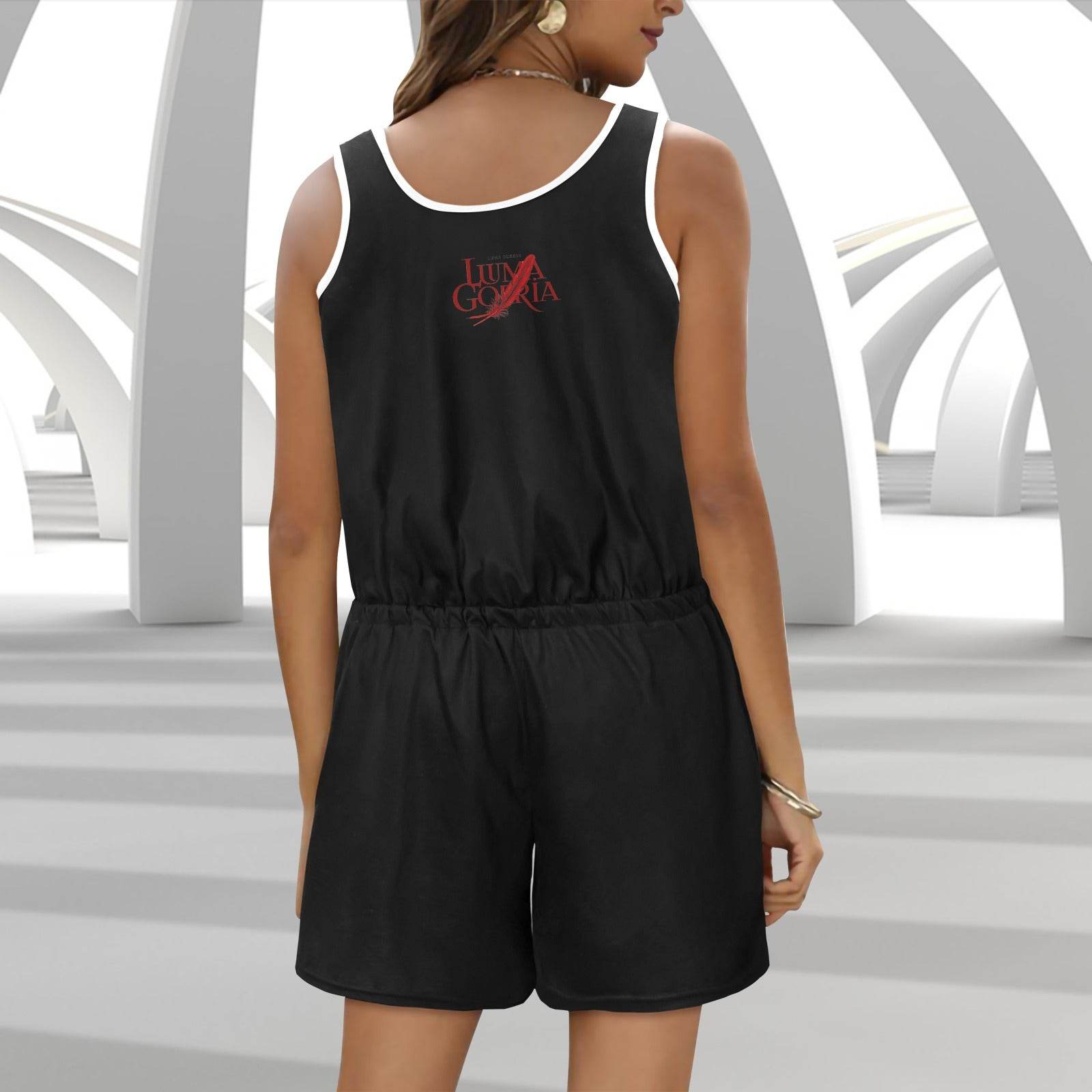 Combinaison Femme Sans Manches avec Cordon de Serrage - 100% Polyester - Luma Gorria vêtement