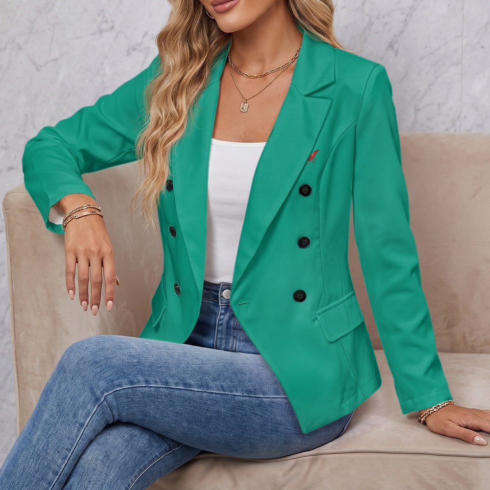 Blazer décontracté à deux poches pour femme – Élégance & style polyvalent